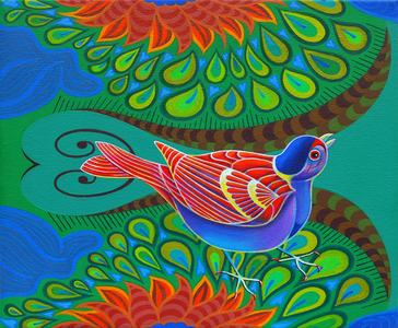 Tree sparrow, 2012 (oil on canvas)