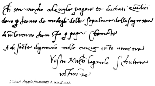 Michael Angelo Buonaroti, b 1474, d 1563 (engraving)