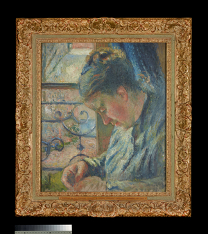 Julie Pissarro Sewing beside a Window, 1877 (painting)