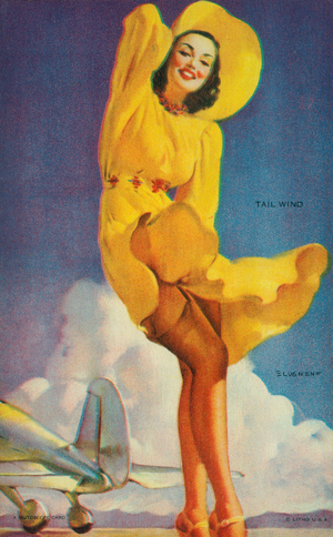 "Tail Wind", Mutoscope Card, 1940-49 (colour litho)