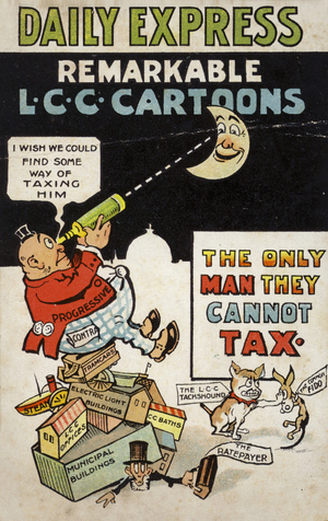 The Only Man They Cannot Tax (colour litho)