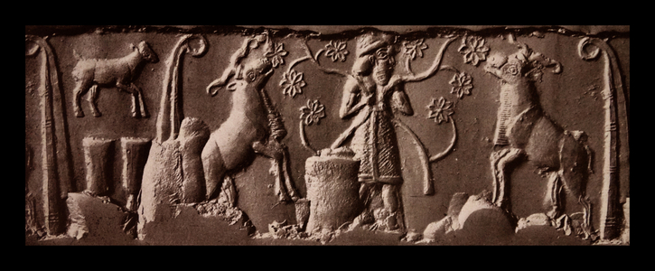 Seal impression from Warka, near the ancient city of Uruk