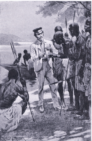 Winning friendship with a watch, illustration from'Cassell's Romance of Famous Lives', c.1940 (litho)