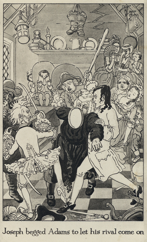 Illustration for Joseph Andrews by Henry Fielding (litho)