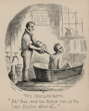 Pleasures of The Water Cure, The Shallow Bath (engraving)