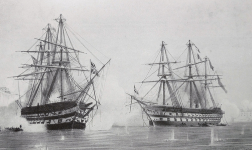 The Siege of Sebastopol, 1854 (litho)