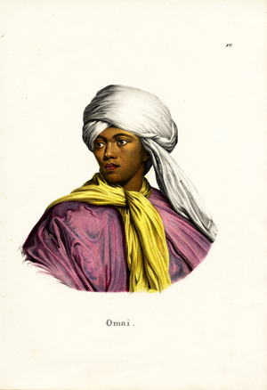 Omai, 1824 (colour litho)