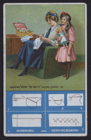Hemming and Herringboning (colour litho)