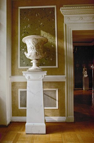 Neo-Classical vase in the Sala Terrena of the Schinkel Pavillion on the grounds of Charlottenburg Palace …