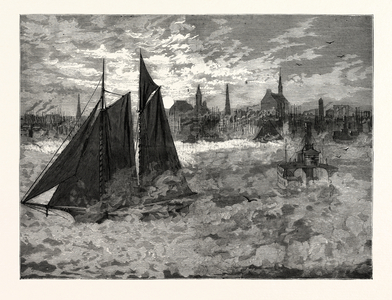 New York: Singular Scene on the North River on the Morning of December 30th with the Thermometer Ten Degrees below Zero