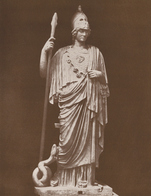 Roma, Minerva (b/w photo)