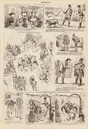Page from Scraps, Vol IV, No 155 (engraving)