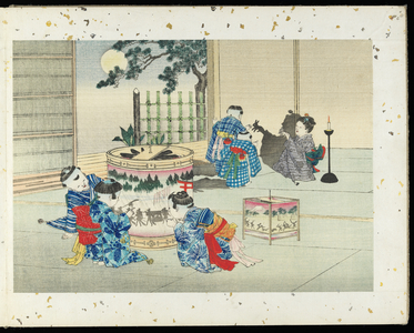 Children's Games: Ninth Month, 1894 (colour woodcut)