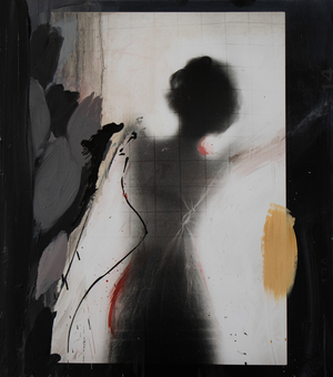 Liberté 13A, 2024 (oil on silver gelatin print mounted on aluminium)
