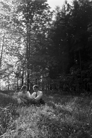 A stay at a health resort in Bad Rappenau, Germany 1930s (b/w photo)