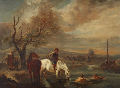 Horses Watering