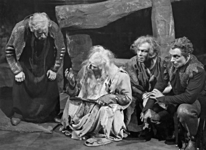 Scene from Shakespeare's 'King Lear', 1934 (b/w photo)
