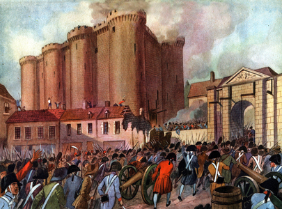 Capture of the Bastille fortress, c.1948 (illustration)