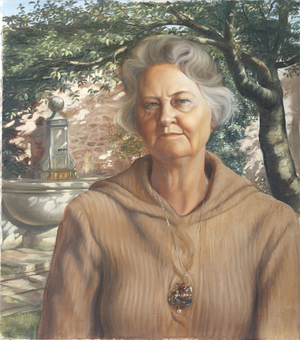 Dorothea Elizabeth Irving, Lady Brunner, c.1980 (oil on canvas)