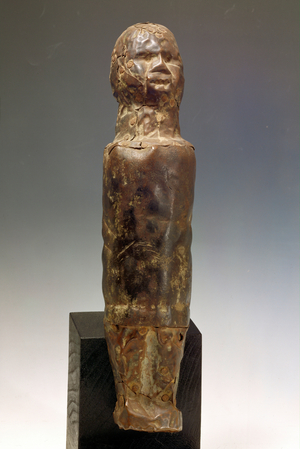 Figure of a man, idol (mixed media)