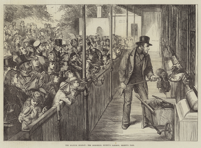 The Statute Holiday, the Zoological Society's Gardens, Regent's Park (engraving)