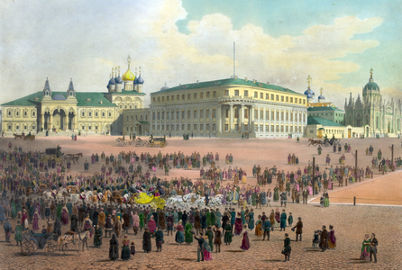 Panoramic view of Moscow from the Kremlin, 1848