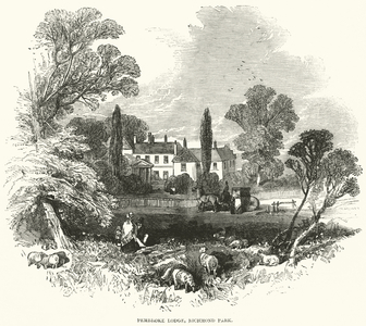 Pembroke Lodge, Richmond Park (engraving)
