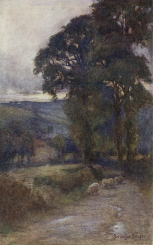 The Shadowed Roadway (colour litho)