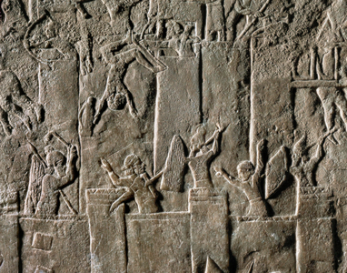 Warriors defending the fortress of Arbela …