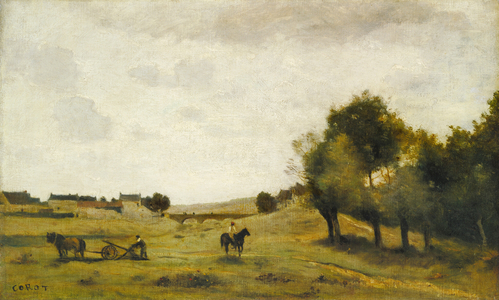 View near Epernon, 1850-1860 (oil on canvas)