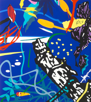 Abundance I, 2018 (acrylic and pigment on canvas)