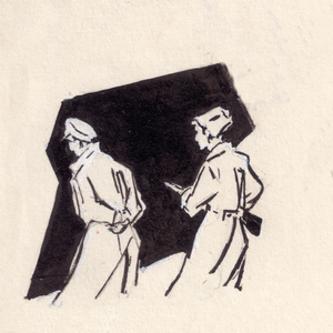 Illustration from "Pages of Truth" by August Yavich, 1962 (gouache on paper)
