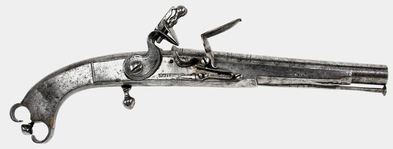 / Pontiac's Rebellion, All steel flintlock belt pistol made by Pitcairn