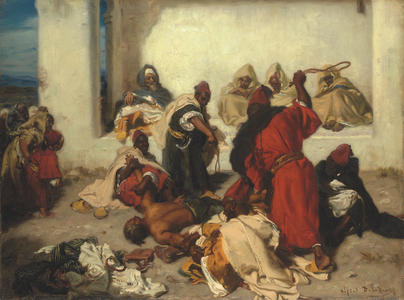 The captured thief (oil on canvas)