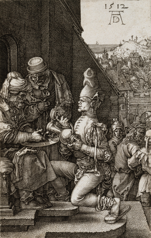 Pilate Washing His Hands from The Passion, 1512 (engraving)