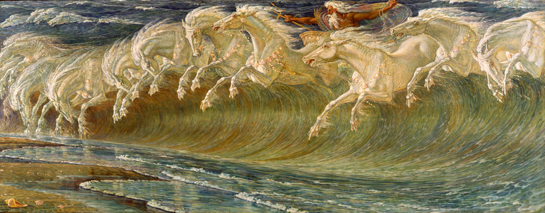 The Horses of Neptune, 1892 (oil on canvas)