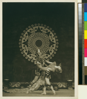 Martha Graham and Robert Gorham in Xochitl, 1920 (b/w photo)