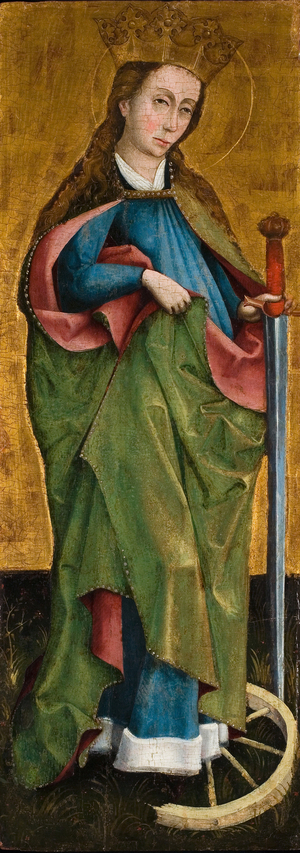 Saint Catherine of Alexandria, c.1460 (oil & gold leaf on panel)