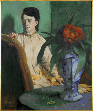 La femme a la potiche (oil on canvas)