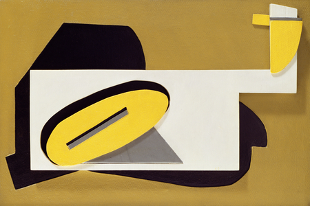 Construction, 1935 (painted wood, board, and metal)