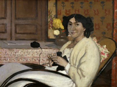 Portrait de Madame Rodrigues-Vallotton, The Artist's Wife, 1902 (oil on board laid on panel)