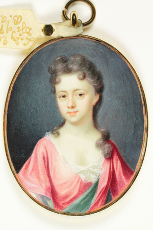 Lady Elizabeth Noel, Duchess of Portland, 1709 (w/c on ivory)