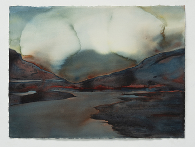 Fjord 1, 2025 (watercolour)