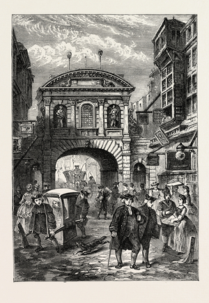 Temple Bar in Dr. Johnson's Time London