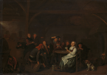 Cheating at Cards, 1650 (oil on panel)