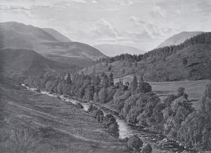 Scotland: Glen Almond (b/w photo)