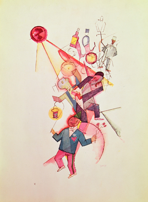 The Night of Saint John, 1918 (w/c and ink)