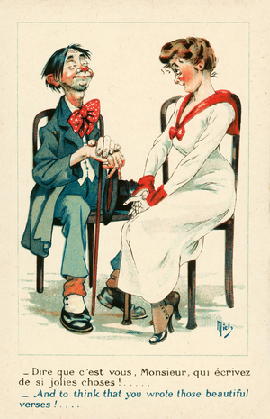 And to think that you write those beautiful verses! (colour litho)