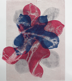 Threesome, 2020 (mono-print paper)