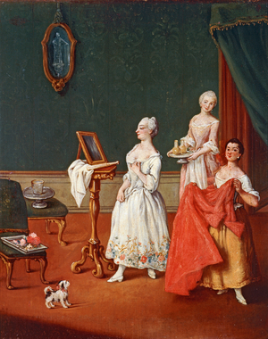 The toilet … (oil on canvas)